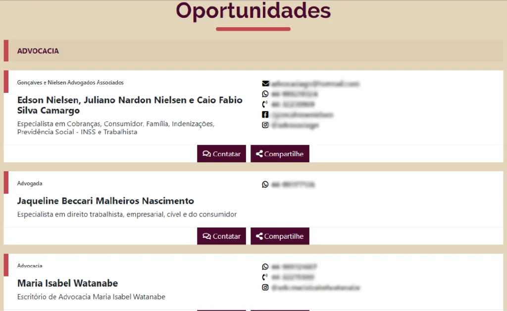 O Mural Online da transforme.tech pode ser utilizado para divulgar contatos