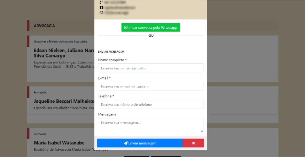 O Mural Online da transforme.tech facilita o envio de mensagens ou e-mails